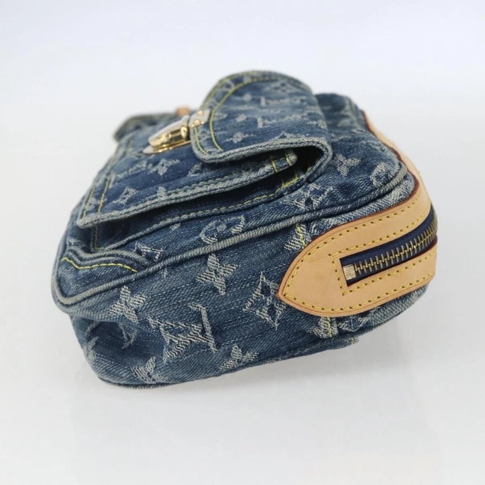 LOUIS VUITTON Monogram Denim Bum Bag Body Bag Blue M95347 LV Auth 158895SV - Picture 6 of 16